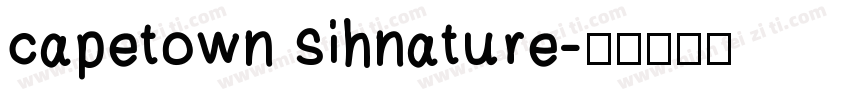 capetown sihnature字体转换